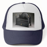 Cast iron fire basket, portcullis design hats