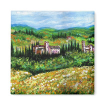 CASTELPERGOLATO IN CHIANTI  / YELLOW FLOWER FIELDS