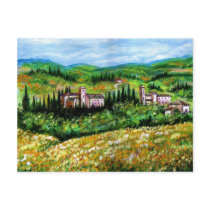 CASTELPERGOLATO IN CHIANTI  / YELLOW FLOWER FIELDS