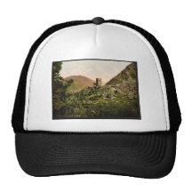 Castelvieil tower, Luchon, Pyrenees, France vintag Trucker Hats