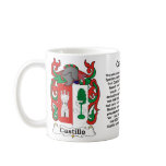 Castillo Family Coat of Arms Mug