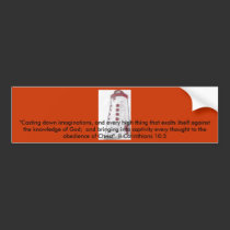 Casting down imaginations bumper stickers