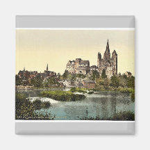 Castle and cathedral, Limburg (i.e., Limburg an de Refrigerator Magnet