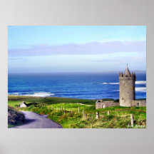 Castle and Cottage Print
