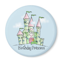 Castle Birthday Princess Magnets