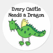 Castle Dragon Tshirts and Gifts Sticker