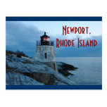 Castle Hill Lighthouse- Newport, RI postcard