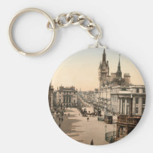 Castle Street, Aberdeen, Scotland Key Chain