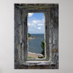 Castle Window with Beach View