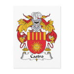 Castro Family Crest postcards
