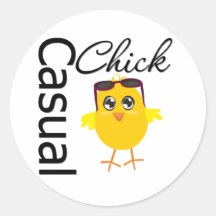 Casual Chick Stickers