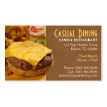 Casual Dining Restaurant Business Card