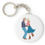 Casual Western Wedding Reception Keychains