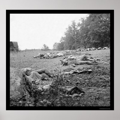 Casualties During the Battle of Gettysburg 1863 Poster by lc_civilwar