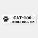 CAT-100, 100 Mile Trail Run Bumper Sticker
