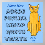 Cat - ABC, Alphabet. Posters