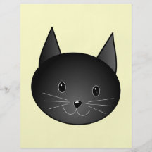 Cat. Adorable black kitty. Full Color Flyer