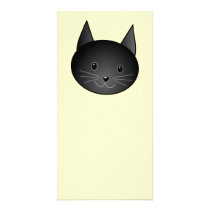 Cat. Adorable black kitty. Photo Cards