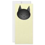 Cat. Adorable black kitty. Full Color Rack Card