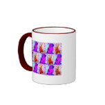cat and dog collage mug