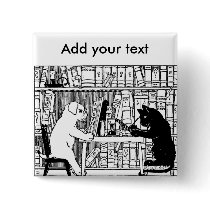 Cat and Dog in the Library