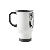 Cat and Dog in the Library Mugs