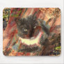 Cat and madrone collage - Mousepad