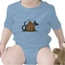 Cat and Pumpkin Baby Bodysuits