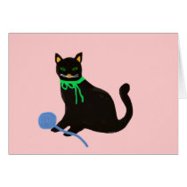 Cat and the String Cards