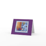 cat and yarn note card