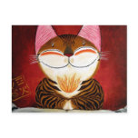 cat art - fire (5 elements) postcards