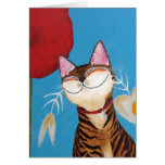cat art - kenzo flower cards