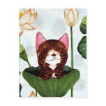 cat art- Morning Cat postcards
