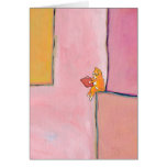 Cat art reading fun - Marmalade Prefers Solitude Card