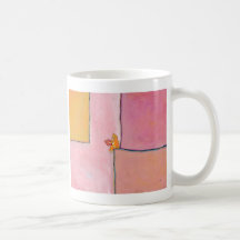 Cat art reading fun - Marmalade Prefers Solitude Coffee Mugs