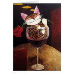 cat-art-Red Red Wine cards
