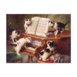 Cat Art: Vintage Art Print: The Kitten's Recital postcards
