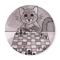 Cat Chess Magnet
