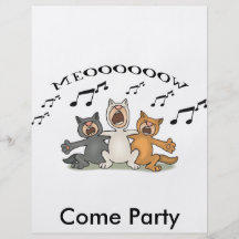 Cat Choir Full Color Flyer
