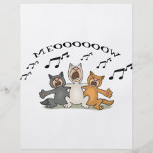 Cat Choir Full Colour Flyer