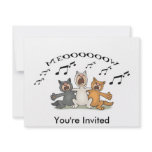 Cat Choir invitations