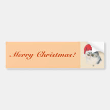 Cat Christmas Bumper Sticker