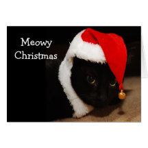 Cat Christmas Greeting Card