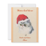 Cat Christmas invitations