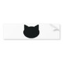 cat contour icon bumper sticker