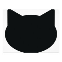 cat contour icon custom invitation