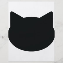 cat contour icon flyers