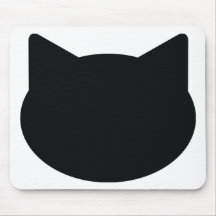 cat contour icon mouse pads