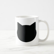 cat contour icon mugs