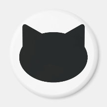 cat contour icon refrigerator magnets